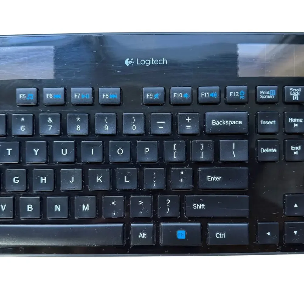Logitech K750 Wireless Solar Keyboard With Unifying Receiver Dongle Black